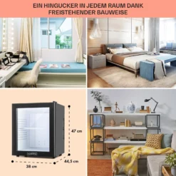 MKS-13 Minibar Mini-Kühlschrank 3 Temperaturen 30L 23 DB Glastür -Weinkühlschränke Verkäufe 10005440 DE 0006 usp