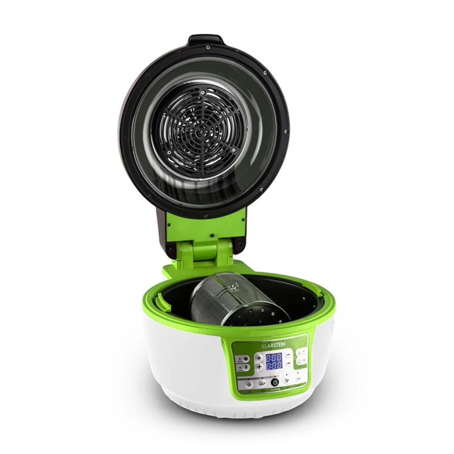 VitAir Turbo Heißluftfritteuse Grün-weiß 1400W Grillen Backen 9l 2 VitAir Turbo Heißluftfritteuse Grün-weiß 1400W Grillen Backen 9l – Bild 2