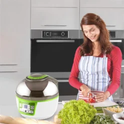 VitAir Turbo Heißluftfritteuse Grün-weiß 1400W Grillen Backen 9l 14 VitAir Turbo Heißluftfritteuse Grün-weiß 1400W Grillen Backen 9l -Weinkühlschränke Verkäufe 10028288 yy 0004 ambient klarstein vitair heissluft frieteuse