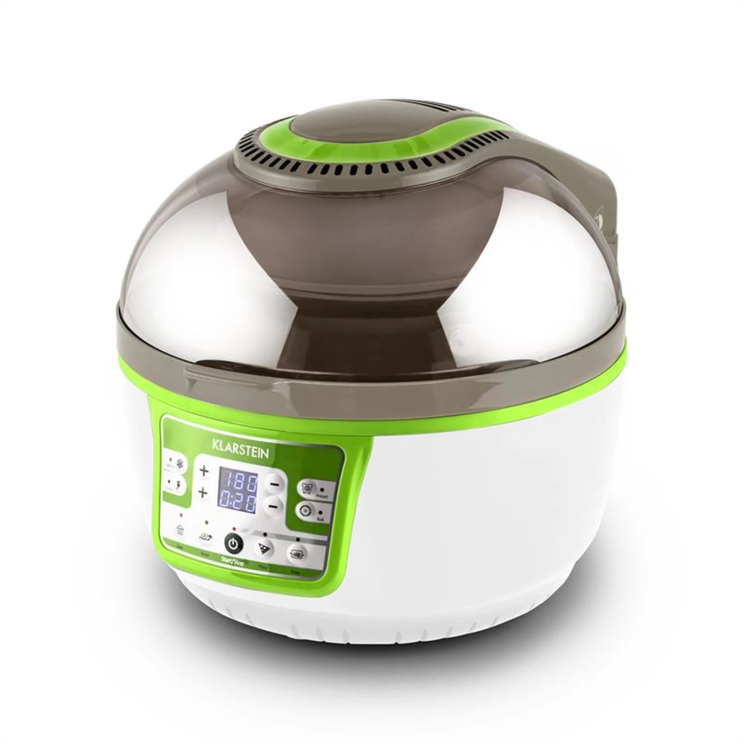 VitAir Turbo Heißluftfritteuse Grün-weiß 1400W Grillen Backen 9l 9 VitAir Turbo Heißluftfritteuse Grün-weiß 1400W Grillen Backen 9l – Bild 9