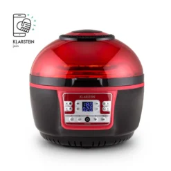 VitAir Turbo Heißluftfritteuse Rot-schwarz 1400W Grillen Backen 9l 14 VitAir Turbo Heißluftfritteuse Rot-schwarz 1400W Grillen Backen 9l -Weinkühlschränke Verkäufe 10028289 yy 0004 logo Klarstein VitAir Heissluftfritteuse V2 rot schwarz