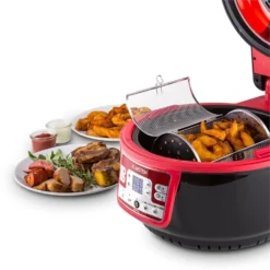 VitAir Turbo Heißluftfritteuse Rot-schwarz 1400W Grillen Backen 9l 19 VitAir Turbo Heißluftfritteuse Rot-schwarz 1400W Grillen Backen 9l -Weinkühlschränke Verkäufe 10028289 yy 0009 ambient 03 Klarstein VitAir Heissluftfritteuse