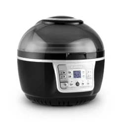 VitAir Turbo Heißluftfritteuse Grau-schwarz 1400W Grillen Backen 9l