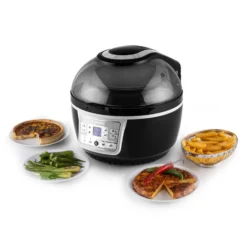 VitAir Turbo Heißluftfritteuse Grau-schwarz 1400W Grillen Backen 9l -Weinkühlschränke Verkäufe 10028290 yy 0011 ambient klarstein vitair heissluft frieteuse