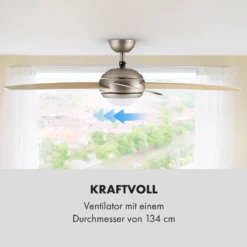 Bolero 2-in-1-Deckenventilator Leuchte 55W 10212m³/h Fernbedienung -Weinkühlschränke Verkäufe 10028291 de 0005 logo