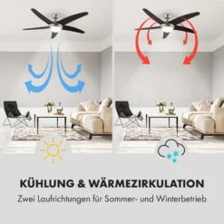 Bolero 2-in-1-Deckenventilator Leuchte 55W 10212 M³/h Fernbedienung 11 Bolero 2-in-1-Deckenventilator Leuchte 55W 10212 M³/h Fernbedienung -Weinkühlschränke Verkäufe 10028292 de 0004 logo
