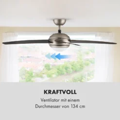 Bolero 2-in-1-Deckenventilator Leuchte 55W 10212 M³/h Fernbedienung 12 Bolero 2-in-1-Deckenventilator Leuchte 55W 10212 M³/h Fernbedienung -Weinkühlschränke Verkäufe 10028292 de 0005 logo