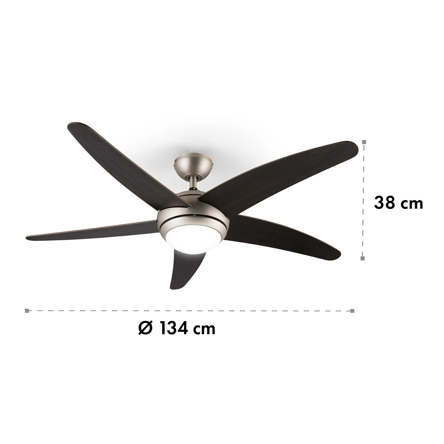 Bolero 2-in-1-Deckenventilator Leuchte 55W 10212 M³/h Fernbedienung 7 Bolero 2-in-1-Deckenventilator Leuchte 55W 10212 M³/h Fernbedienung – Bild 7