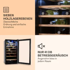 Vinamour 26 Uno Weinkühlschrank 26 Flaschen 88 Liter Edelstahl LED -Weinkühlschränke Verkäufe 10028491 de 0005 logo