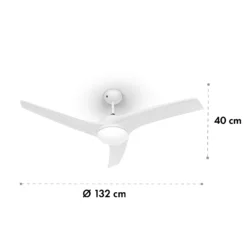 Figo 2-in-1-Deckenventilator Lampe Ø132cm 10.039m³/h Fernbedienung 14 Figo 2-in-1-Deckenventilator Lampe Ø132cm 10.039m³/h Fernbedienung -Weinkühlschränke Verkäufe 10029345 yy 0007 logo