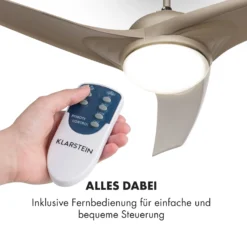 Figo 2-in-1-Deckenventilator Lampe Ø132cm 10039m³/h 51dB Fernbedienung 13 Figo 2-in-1-Deckenventilator Lampe Ø132cm 10039m³/h 51dB Fernbedienung -Weinkühlschränke Verkäufe 10029346 de 0006 logo