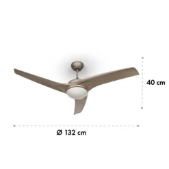 Figo 2-in-1-Deckenventilator Lampe Ø132cm 10039m³/h 51dB Fernbedienung 14 Figo 2-in-1-Deckenventilator Lampe Ø132cm 10039m³/h 51dB Fernbedienung -Weinkühlschränke Verkäufe 10029346 yy 0007 logo