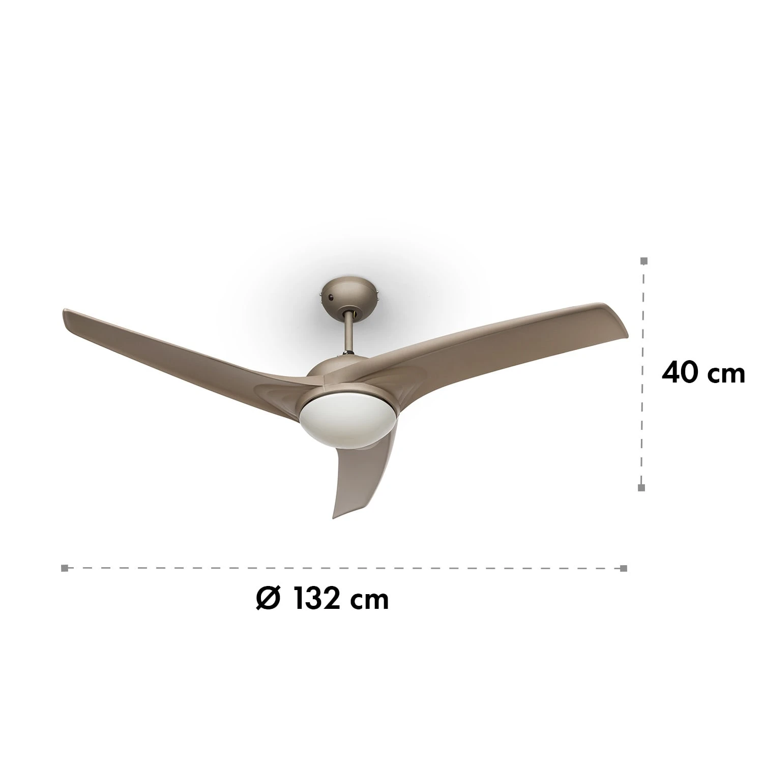 Figo 2-in-1-Deckenventilator Lampe Ø132cm 10039m³/h 51dB Fernbedienung 7 Figo 2-in-1-Deckenventilator Lampe Ø132cm 10039m³/h 51dB Fernbedienung – Bild 7