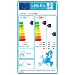 Windwaker Pro 9 Inverter Split Klimaanlage 9000 BTU A++ Weiß -Weinkühlschränke Verkäufe 10029706 energy label