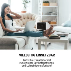 Baltic Blue 3-in-1 Luftkühler 360 M³/h 65 W 6 Ltr Fernbedienung Mobil 12 Baltic Blue 3-in-1 Luftkühler 360 M³/h 65 W 6 Ltr Fernbedienung Mobil -Weinkühlschränke Verkäufe 10029734 de 0004 logo