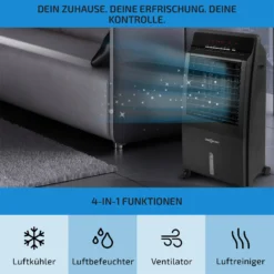 CTR-1 4-in-1 Luftkühler 360 M³/h 65 Watt 8 Liter Fernbedienung Mobil -Weinkühlschränke Verkäufe 10029736 de 0003 usp