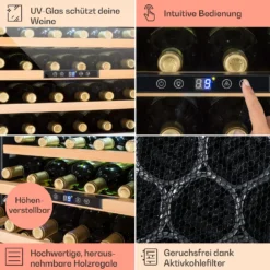 Vinsider 24 Built-In Uno Einbau-Weinkühlschrank 24 Flaschen 57 Liter -Weinkühlschränke Verkäufe 10029819 DE 0005 usp