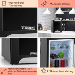 Happy Hour 33 Minibar 33L 5-15°C EEK G 25dB LED-Licht -Weinkühlschränke Verkäufe 10030510 DE 0005 usp