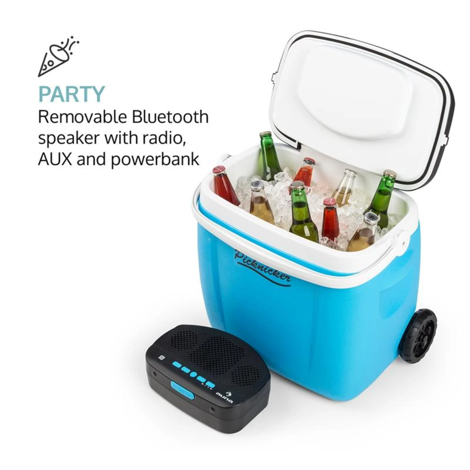 Picknicker Trolley Music Cooler 36l Trolley-Kühlbox BT-Lautsprecher – Bild 6