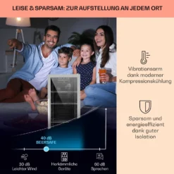 Beersafe 6XL Kühlschrank 201 Liter 5 Böden Panoramaglastür Edelstahl -Weinkühlschränke Verkäufe 10031930 DE 0003 usp