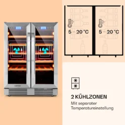 Vinovilla 42 Twin Built-In Duo Weinkühlschrank 2 Zonen 126l 42 Fl Glas -Weinkühlschränke Verkäufe 10032032 de 0004 logo
