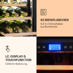 Vinovilla 42 Twin Built-In Duo Weinkühlschrank 2 Zonen 126l 42 Fl Glas -Weinkühlschränke Verkäufe 10032032 de 0005 logo