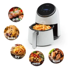 AirVital Heißluftfritteuse 1300W 2,5l CeraPlus-Antihaft Touch Weiß -Weinkühlschränke Verkäufe 10032331 yy 0003 logo Klarstein AirVital Heissluftfritteuse 1300W weiss