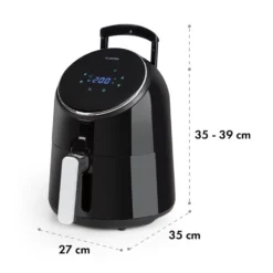 AirVital Heißluftfritteuse 1300W 2,5l CeraPlus-Antihaft Touch Schwarz -Weinkühlschränke Verkäufe 10032332 yy 0010 logo Klarstein AirVital Heissluftfritteuse 1300W schwarz