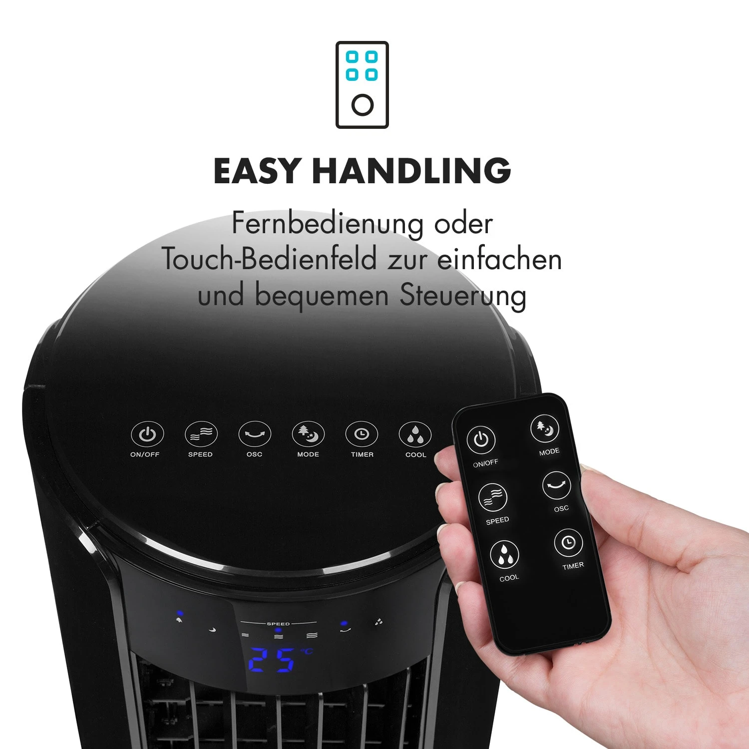 Skyscraper Horizon Luftkühler Ventilator 60W 486m³/h 3,5L Tank 9 Skyscraper Horizon Luftkühler Ventilator 60W 486m³/h 3,5L Tank – Bild 9