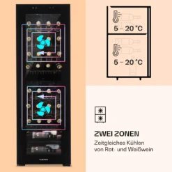Shiraz 39 Duo Weinkühlschrank 2 Zonen 105l 39 Flaschen -Weinkühlschränke Verkäufe 10032661 de 0004 logo