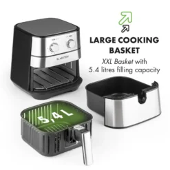 AeroVital Heißluftfritteuse 1700W 5,4 Liter Timer Edelstahl Silber 18 AeroVital Heißluftfritteuse 1700W 5,4 Liter Timer Edelstahl Silber -Weinkühlschränke Verkäufe 10032848 yy 0009 logo Klarstein AeroVital Heissluftfritteuse silber reedit