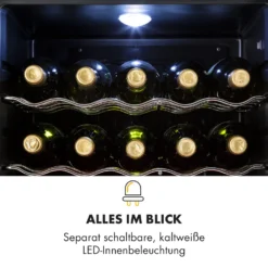 Beersafe XL Onyx Kühlschrank 60 Liter 4 Böden Panoramaglastür -Weinkühlschränke Verkäufe 10032871 de 0006 logo