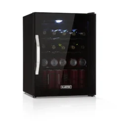 Beersafe XL Onyx Kühlschrank 60 Liter 4 Böden Panoramaglastür