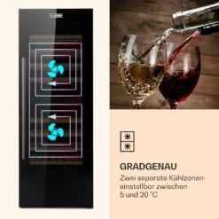 Barossa 77 Duo Weinkühlschrank 2 Zonen 191 L 77 Fl. Touch LED Schwarz -Weinkühlschränke Verkäufe 10032963 de 0005 logo