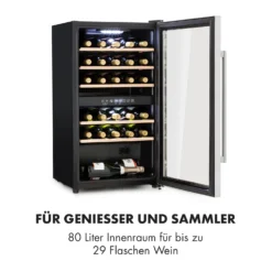 Vinamour 29 Duo Weinkühlschrank 2 Zonen 80L/29 Flaschen 5-22°C Touch -Weinkühlschränke Verkäufe 10033083 de 0003 logo
