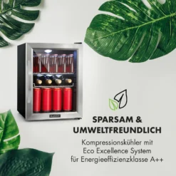 Beersafe M Kühlschrank 33 Liter 2 Böden Panoramaglastür Edelstahl -Weinkühlschränke Verkäufe 10033119 de 0007 logo