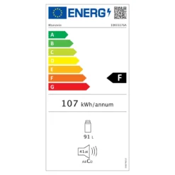 Luminance Frost Kühlschrank 91L Crisper-Fach 2 Glasböden -Weinkühlschränke Verkäufe 10033176 energy label