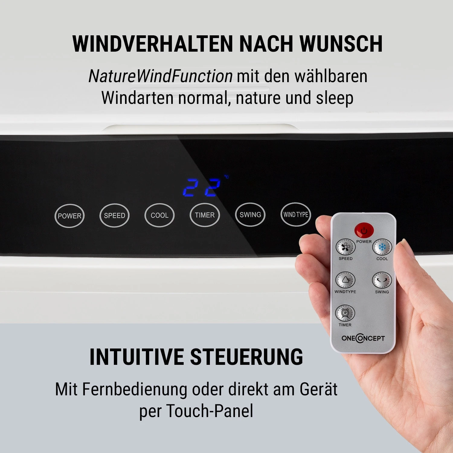 Freeze Me 3-in-1 Luftkühler 75W 400m³/h 8 Ltr Fernbedienung Mobil 9 Freeze Me 3-in-1 Luftkühler 75W 400m³/h 8 Ltr Fernbedienung Mobil – Bild 9