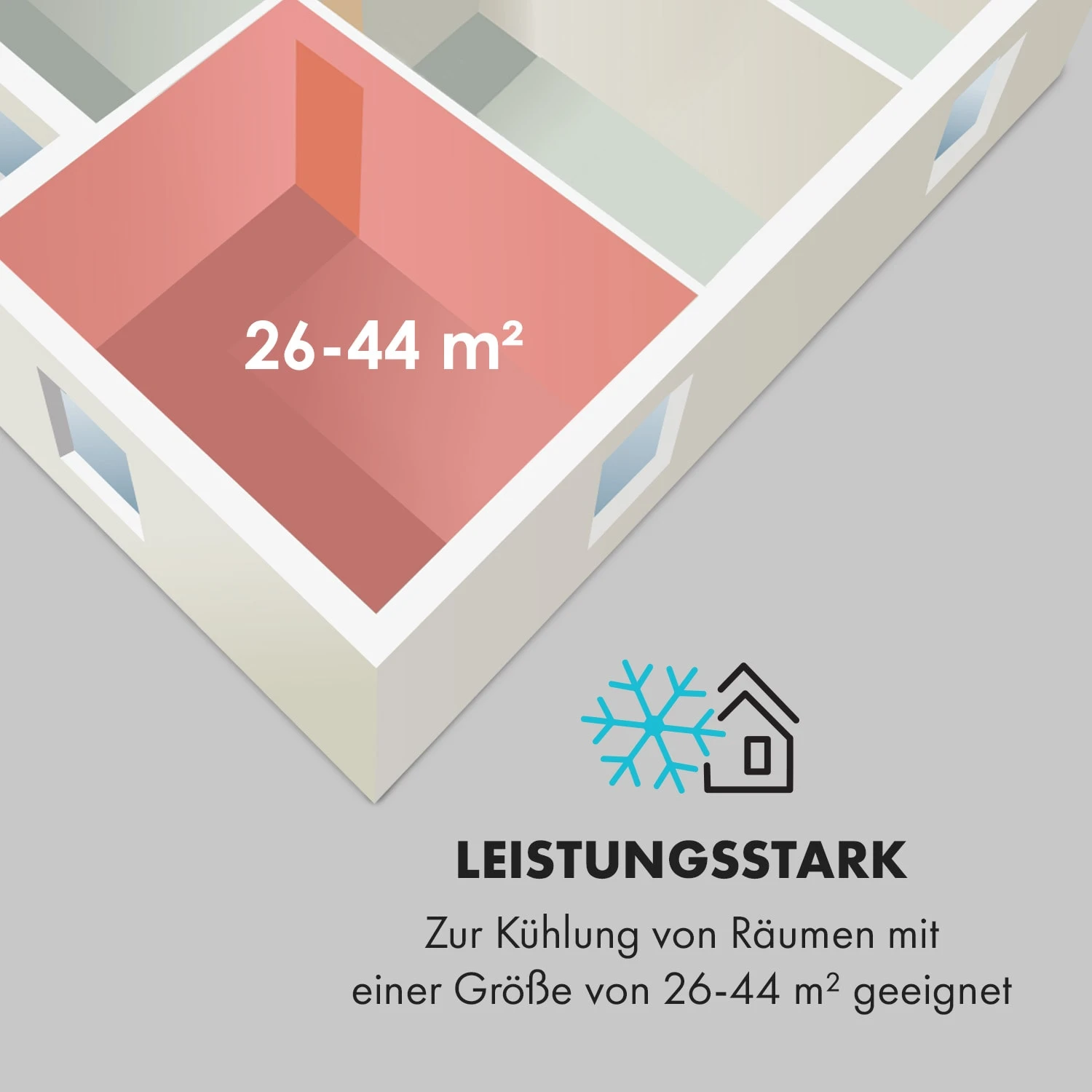 Windwaker Split-Klimaanlage 9.000 BTU/2,7 KW Luftdurchsatz 600m³/h 5 Windwaker Split-Klimaanlage 9.000 BTU/2,7 KW Luftdurchsatz 600m³/h – Bild 5