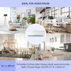 Windwaker Eco Split-Klimaanlage 9.000 BTU/2,7 KW Luftdurchsatz 610 M³/h Max. A++ -Weinkühlschränke Verkäufe 10033600 de 0005 usp