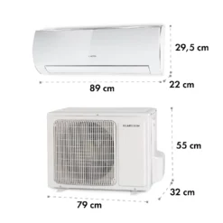 Windwaker Eco Split-Klimaanlage 9.000 BTU/2,7 KW Luftdurchsatz 610 M³/h Max. A++ -Weinkühlschränke Verkäufe 10033600 yy 0007 dimensions