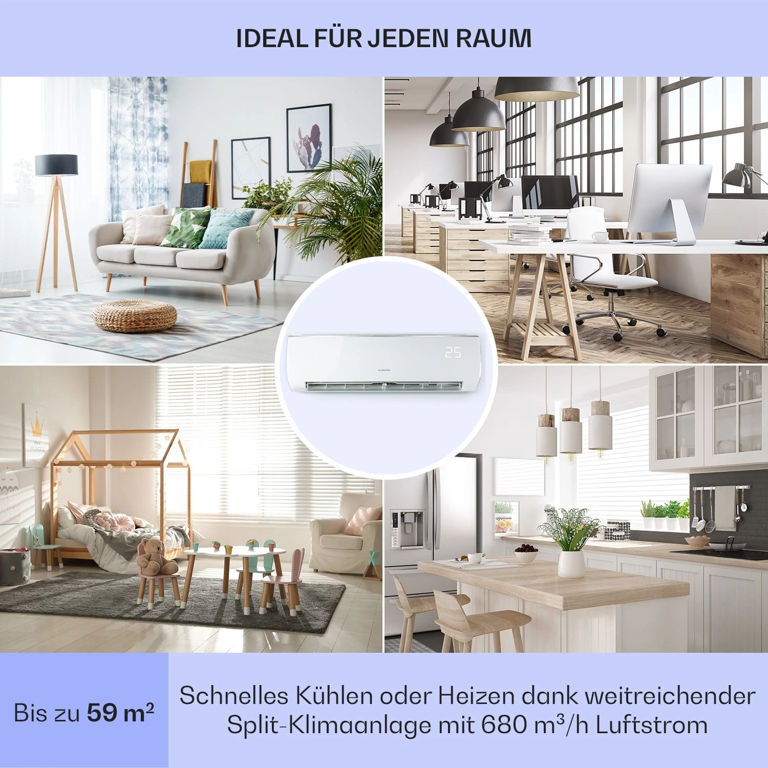 Windwaker Eco Split-Klimaanlage 12.000 BTU/3,5 KW Luftdurchsatz 680 M³/h Max. A++ 5 Windwaker Eco Split-Klimaanlage 12.000 BTU/3,5 KW Luftdurchsatz 680 M³/h Max. A++ – Bild 5