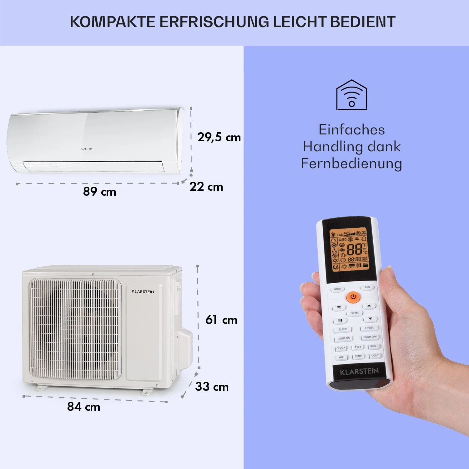 Windwaker Eco Split-Klimaanlage 12.000 BTU/3,5 KW Luftdurchsatz 680 M³/h Max. A++ 6 Windwaker Eco Split-Klimaanlage 12.000 BTU/3,5 KW Luftdurchsatz 680 M³/h Max. A++ – Bild 6