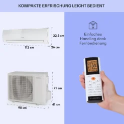 Windwaker Eco Split-Klimaanlage 24000 BTU/7 KW Luftdurchsatz 1250 M³/h -Weinkühlschränke Verkäufe 10033603 de 0006 usp