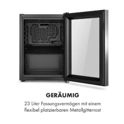 Harlem Getränkekühlschrank 23 Liter 1 Metallrost Glastür -Weinkühlschränke Verkäufe 10034121 de 0005 logo