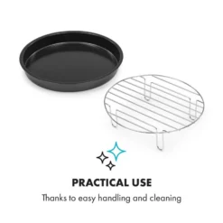 AeroVital Cube Chef Pizzateller Hoher Grilleinsatz Zubehör Edelstahl -Weinkühlschränke Verkäufe 10034411 yy 0005 logo Klarstein AeroVital Cube Chef Pizzateller