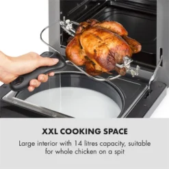 AeroVital Easy Touch Heißluftfritteuse 1700W 14l Timer 16 Programme Metallic / Schwarz -Weinkühlschränke Verkäufe 10034451 yy 0004 logo Klarstein AeroVital easy touch Heissluftfritteuse