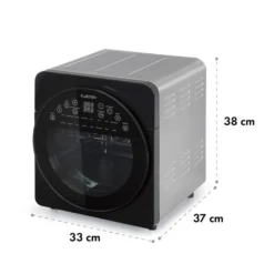 AeroVital Easy Touch Heißluftfritteuse 1700W 14l Timer 16 Programme Metallic / Schwarz -Weinkühlschränke Verkäufe 10034451 yy 0008 logo Klarstein AeroVital easy touch Heissluftfritteuse