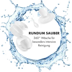 Azuria Geschirrspülmaschine 1380W 6,5L 6 Gedecke Schwarze Glasfront -Weinkühlschränke Verkäufe 10034510 de 0006 logo