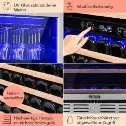 Vinovilla Grande 116 Built-in Duo Weinkühlschrank 310 Ltr 116 Fl. LED -Weinkühlschränke Verkäufe 10034525 DE 0005 usp